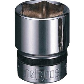 京都機械工具(KTC) ネプロス ソケット 6角 NB3-7/16 S:7/16インチ×全長:23×差込角:9.5mm