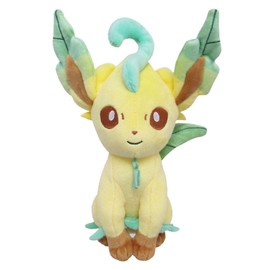 Sanei Boeki PP123 Pokémon All Star Collection Plush Toy, Leafeon, Size S, W 4.7 x D 3.9 x H 8.1 in (12 x 10 x 20.5 cm)