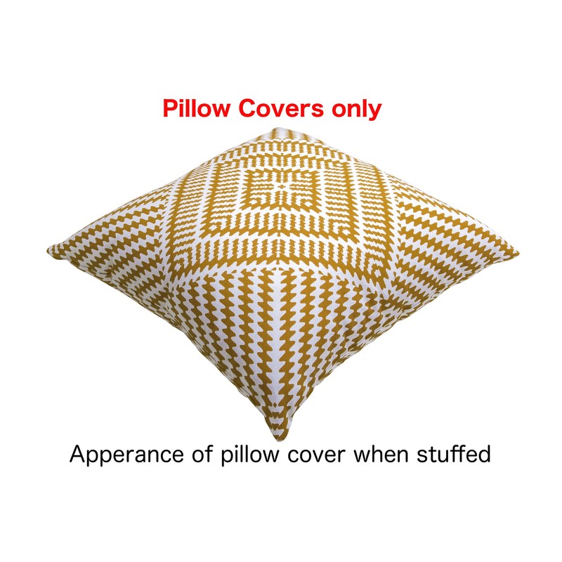 TreeWool Kaleidoscope Accent Set of 2 Cotton Cushion Covers (55