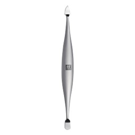 ZWILLING Spingi-cuticole (pulitore per unghie, strumento doppio, adatto per unghie naturali e artificiali), premium, argento, 125 mm