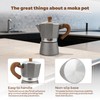 ShanSon Moka Pot Stovetop Espresso Maker 3 Cup 5 oz