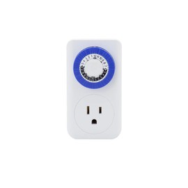 Power Failure Timer with 2 Grounded Sockets - for Lamps, Holiday Lights
