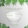 ECOWINGS X-Small 6oz (180ml) Bagasse Disposable Bowls: Stylish, Sustainable, Eco-Friendly