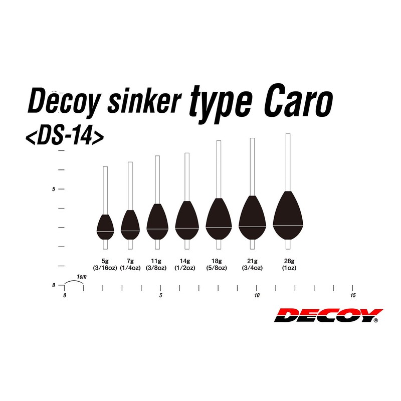 Decoy DS-16 Decoy Sinker Type Caro 0.2 oz (7 g)