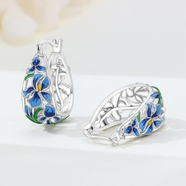 Aros plata 925 florales