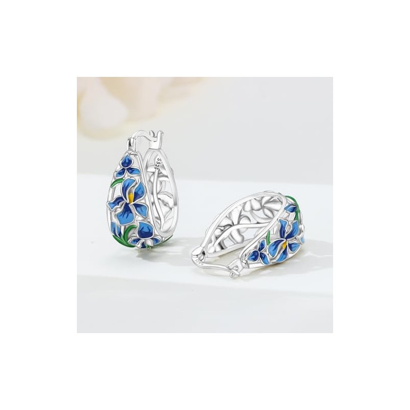 Aros plata 925 florales