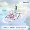 YUMINN Love and Heart Charms 925 Sterling Silver for Bracelets