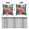 Kwlegh Hibiscus Flowers Pillow Covers Hawaiian Tropical Throw Pillow Covers