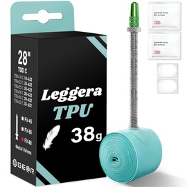 Geartle TPU Reguera Inner Tube, Ultra Light, 700 x 18-32C, Road Bike, Aluminum Valve, Presta Type, 1.8 inches (45/60/80 mm) (3.1 inches (80 mm) Single Item)