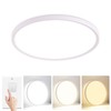 Glowall 12'' Led Flush Mount Ceiling Light Fixture, 24W 2400LM,