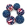 3" Old Glory Patriotic Flag Fabric Ball Bowl Filler Orbs