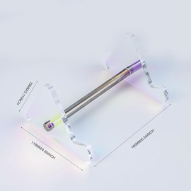 GEKUCAP 1-Tier Colorful Keyboard Display Stand Mechanical Keyboard Storage Holder Thick Acrylic Gaming Keyboard Plate Holder Display Stand for Keyboard Tablet Picture Frames