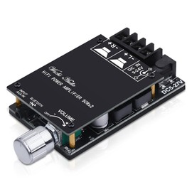HiFi Amplifier ZK-502C Bluetooth 5.0 Mini Stereo Audio Amplifier 2.0 Channel 50W x 2 Power Amplifier Receiver Module with BT/AUX Input for Home Speakers, DC 9-24V