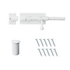 Barrel Bolt Latch, Slide Bolt Gate Latch, 6.3 Inch White