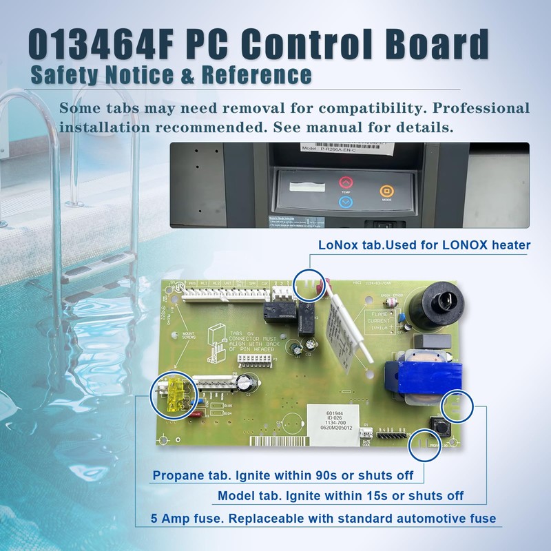 XHEIN 013464F PC Control Board & 013640F LCD Displa Compatible