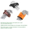 SEASON Hex Key Set 9pcs Metric Size 1.5mm-10mm Furniture Assembly