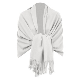 Van Der Rich Scarf Soft Blend of Cashmere and Wool - Women, cream