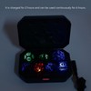 7pcs Electronic Dice LED Rechargeable with Charging Compartment Light Up