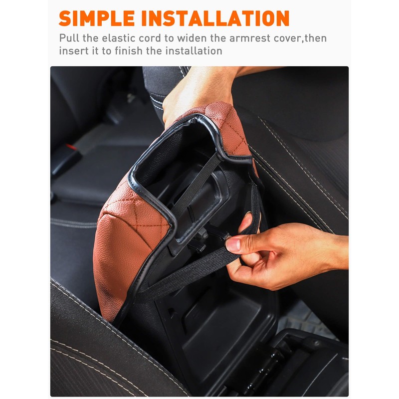 Savadicar Center Console Cover Compatible with 2011-2018 Jeep Wrangler JK