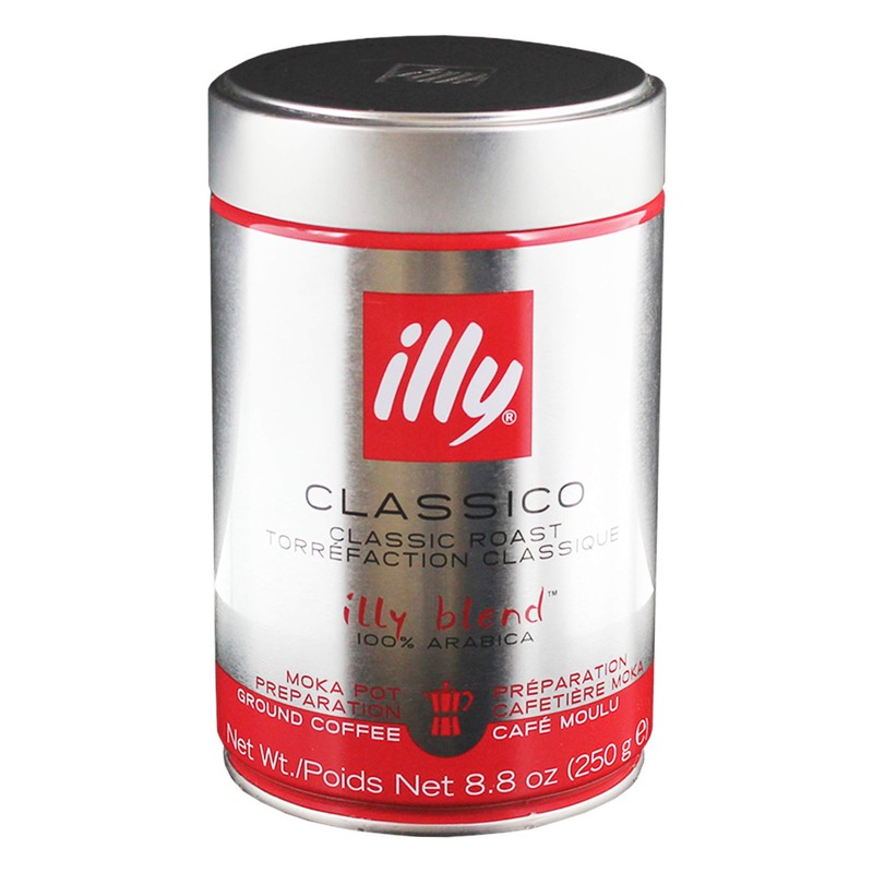 illy MOKA, 100% Arabica Coffee, Gema Recommended Roast Coffee, Espresso,