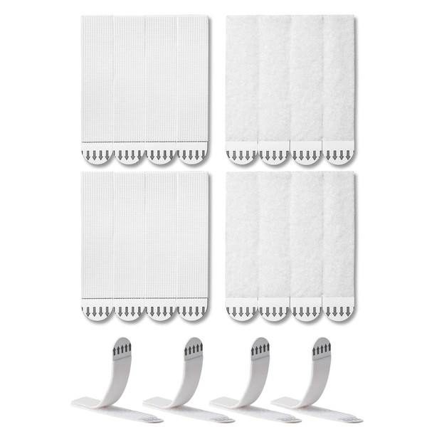 Funnytek Picture Hanging Strips 24 Pairs (48 Strips) Sticky Picture