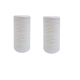 CFS – 2 Pack String Wound Water Filter Cartridges Compatible with 84637, WPX5BB97P, PC10, 355214-45, 355215-45, WP10BB97P, WP5BB97P Models – Whole House Replacement Cartridge – 5 Micron – 4.5" x 10"