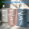 WAITPI Mr and Mrs Beach Towel Set of 2, Honeymoon