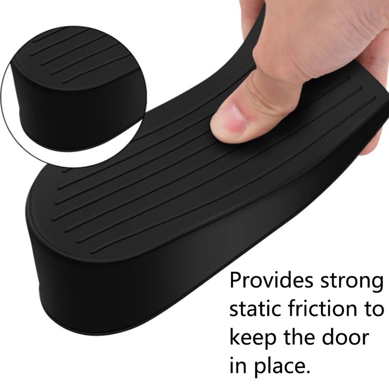 2Pcs Door Stoppers, Extra Large Rubber Door Wedge Heavy Duty