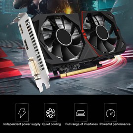 GTX 960 2GB Graphics Card, GDDR5 HDCP 128 Bit PCI Express 3.0 X16 PC Gaming Video Graphics Card with HDMI DP DVI Ports and Two Fans, Supports DirectX12