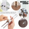 Long Shackle Padlock with Key 2 Inch Solid Brass Removable