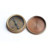 Brass Pocket Compass - Watch Type Compass & Case