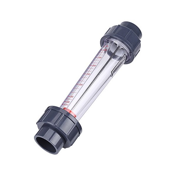 300-3000L H Plastic Tube Water Rotator Meter LZS-25 Fluid Flow Meter for Float Double Female Connector DN 25 Tube
