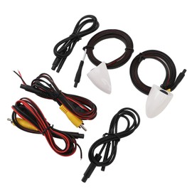 Car Side Camera with 1/4 PC7070 Image Sensor, Clear HD Night Vision, 80° Wide Angle for Truck, RV, Van, Pickup, SUV (White)