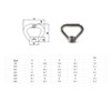 M12 Lifting Eye Nut Ring Triangle Shape Thread Eye Nut