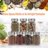 TOEKSIX 4oz Glass Mason Spice Jars 30 Pack, Empty Round