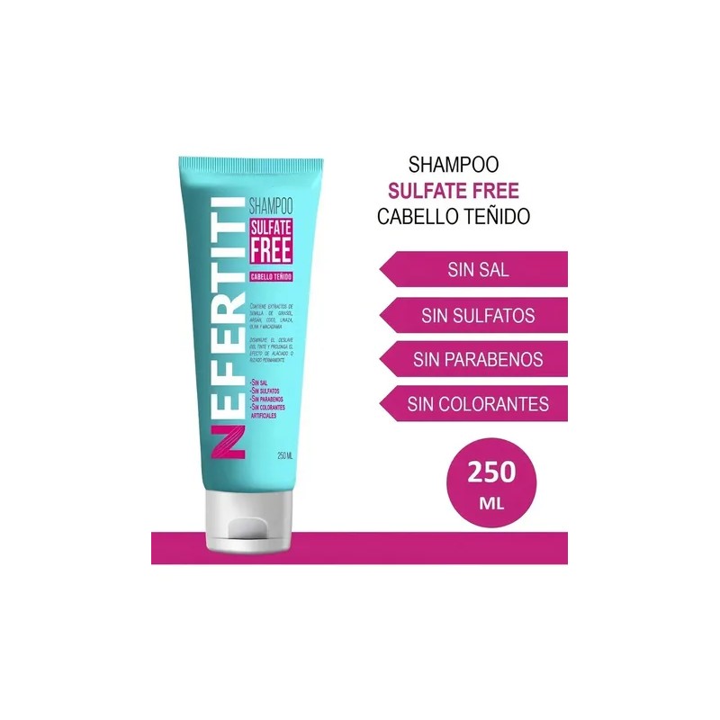 Nefertiti Shampoo Y Mascarilla Sulfate Free Cabello Teñido