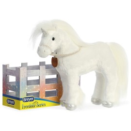 Breyer Aurora® Exquisite Xavier Stuffed Animal - Realistic Detailing - Imaginative Play - White 13 Inches