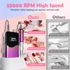 CIVPOWER Nail Drill Professional: 35000RPM Electric Nail File - Portable