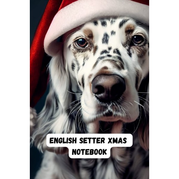 ENGLISH SETTER XMAS NOTEBOOK