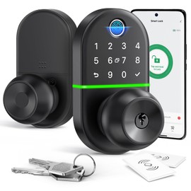 Keyless Entry Knob for Front Door: NICE DIGI Keypad Digital Lock, Biometric Lock with Fingerprint, Easy Installation