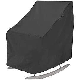 EKKJNQ Garden Chair Cover Stackable Waterproof Windproof UV Resistant Rocking Chair Cover Oxford Fabric Heavy Duty Recliner Cover 70 x 83 x 99 cm