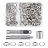 Bestgle 100 Sets Metal Grommets Tool Kit, 10mm Inside Diameter