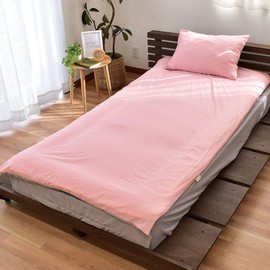 Relax Home Duvet Cover, Mattress Pad Cover, Single Long, 41.3 x 84.7 inches (105 x 215 cm), Pink, Antibacterial, Odor Resistant, Easy to Dry, Wrinkle Resistant, Plain, Simple, Solid Color, Reversible, Single, Mattress Pad Cover, Futon Cover, Cover, Sheet