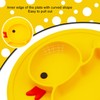 Linowos Silicone Divided Toddler Plates, Portable Non Slip Suction Plates