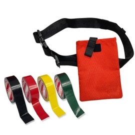 Triage Tape & Belt Pack Kits, Outdoor First Aid Supplies (Black:Deceased, Red:Immediate, Yellow:Delayed, Green:Minor)