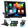【Pierden】2025 Newest 7-Inch IPS Touchscreen Car Stereo with Wired/Wireless AC/AA