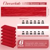 6 Pack Red Cheesecloth Table Runner, 10Ft Boho Gauze Table