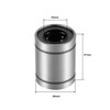 uxcell LM16UU Linear Ball Bearings 16mm Bore 28mm OD 37mm