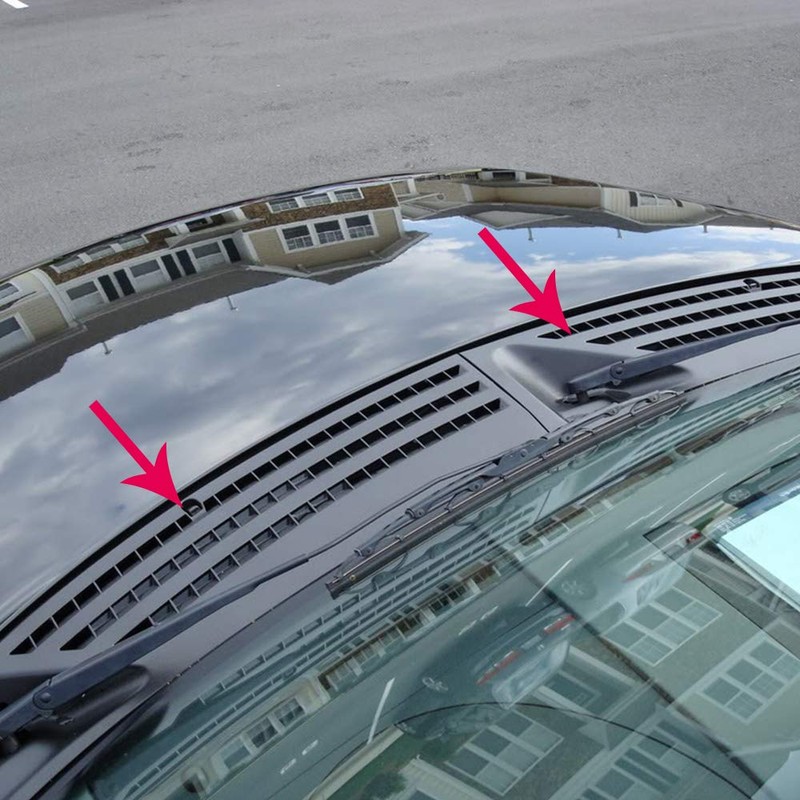 CROSSDESIGN Outer Right & Left Windshield Window Wiper Cowl Cover
