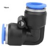 Fafeicy 10pcs PV 12mm Plastic Equal Angle Quick Coupling Pneumatic